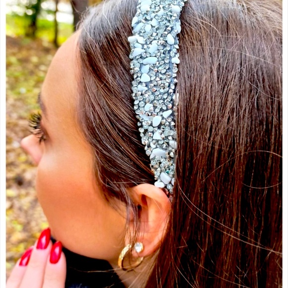 Hand made Headband with stones - Picture 1 of 7